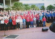 Barbershop Convention, SydneySiders in Red, Harmony Express in Blue