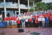 Barbershop Convention, SydneySiders in Red, on right